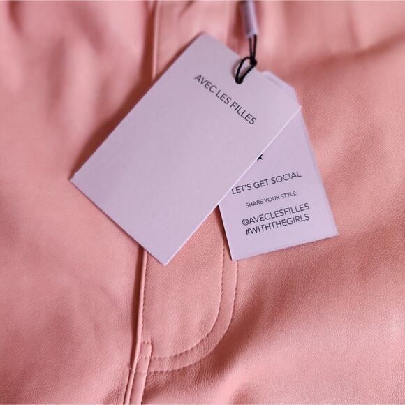 AVEC LES FILLES NEW ORANGE PLETHER SHORTS SIZE 1X - Picture 6 of 6